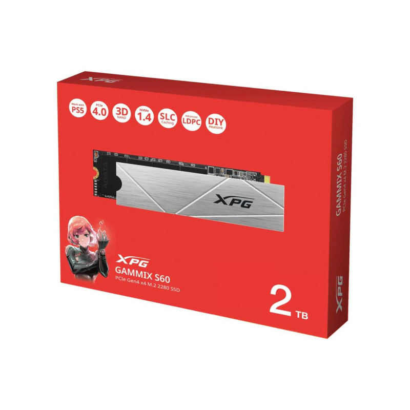 Adata XPG Gammix S60 Blade 2TB M.2 Internal SSD - مساحة تخزين